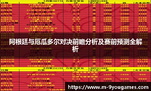 阿根廷与厄瓜多尔对决前瞻分析及赛前预测全解析